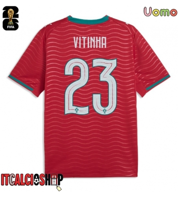 Portogallo Vitinha #23 Prima Maglia Mondiali 2026 Manica Corta